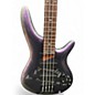 Used Ibanez SR500E Black Aurora Burst Electric Bass Guitar