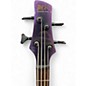 Used Ibanez SR500E Black Aurora Burst Electric Bass Guitar