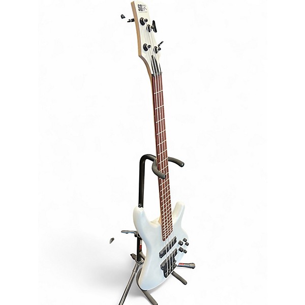 Used Ibanez SR250 Alpine White Electric Bass Guitar