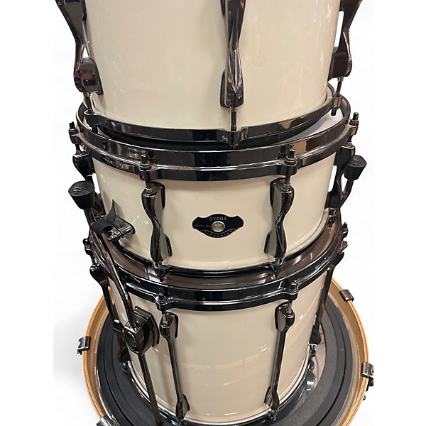 Used TAMA 4 Piece Superstar Pearl White Drum Kit