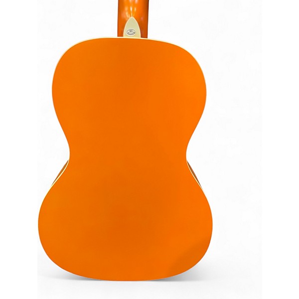 Used Recording King RPS-7-MOR Orange Acoustic Guitar