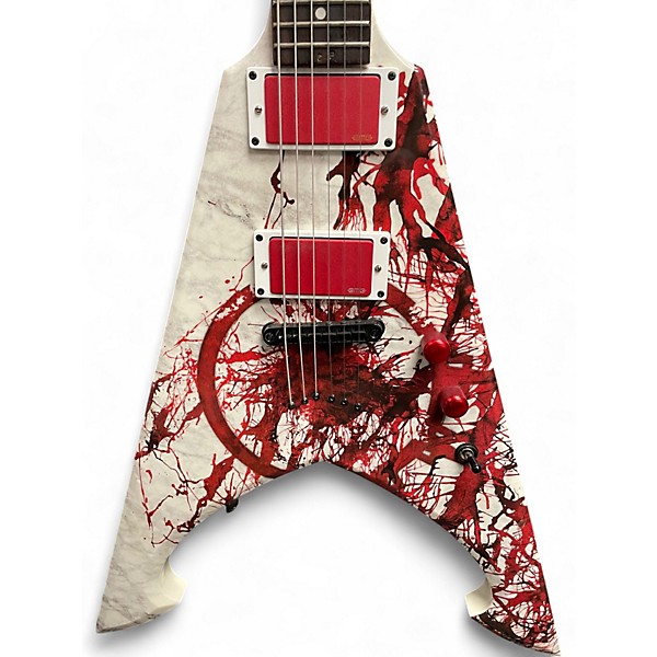 Used Dean Michael Amott Tyrant X Splatter red Solid Body Electric Guitar