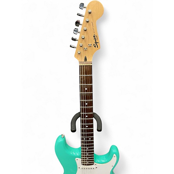 Used Squier Bullet Stratocaster Surf Green Solid Body Electric Guitar