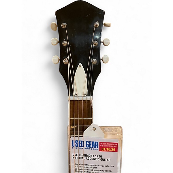 Used Harmony H1270 Natural 12 String Acoustic Guitar