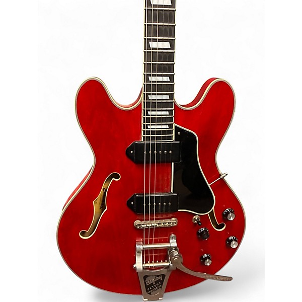 Used 2023 Eastman T64/V CHERRY RED Hollow Body Electric Guitar