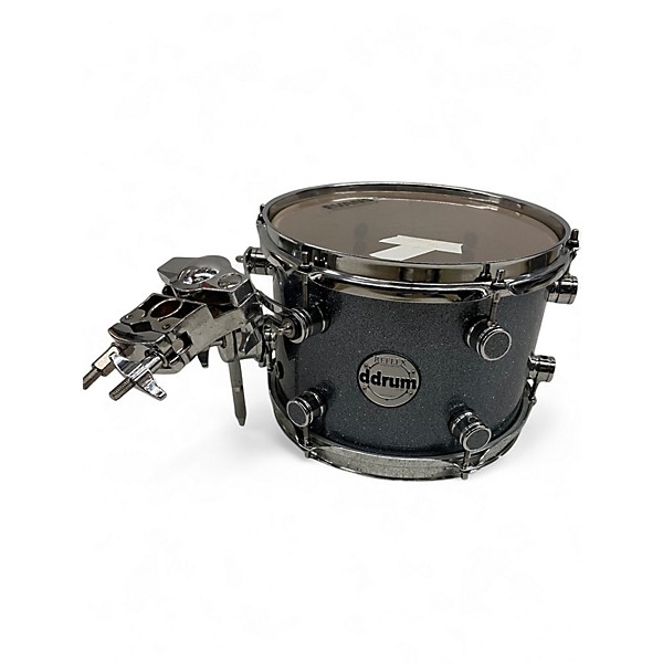 Used ddrum 4 Piece Reflex Sparkle Shell Pack Silver Sparkle Drum Kit