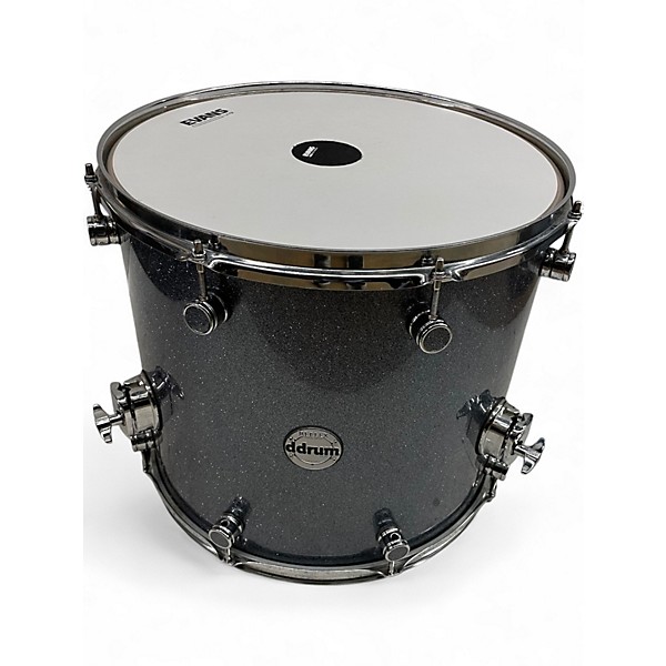 Used ddrum 4 Piece Reflex Sparkle Shell Pack Silver Sparkle Drum Kit