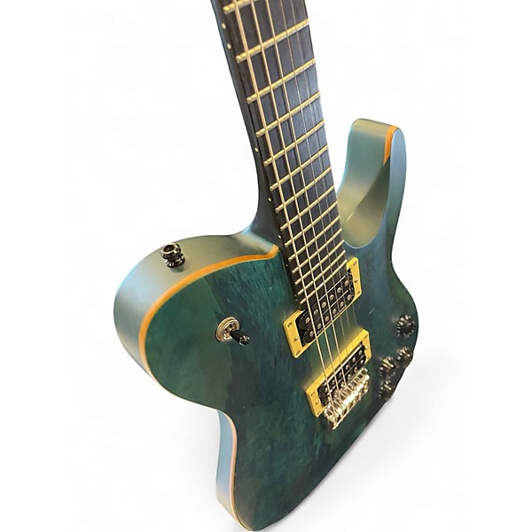 Used Jericho Guitars FUSION BARITONE BLUE Solid Body Electric Guitar