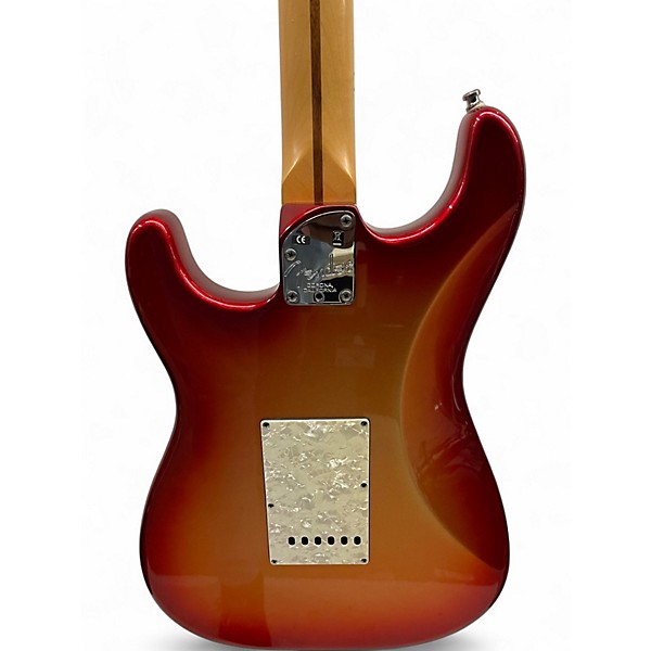 Used Fender American Deluxe Stratocaster SUNSET METALLIC Solid Body Electric Guitar