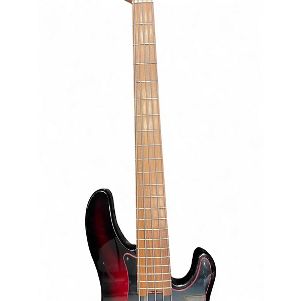 Used 2019 Grosbeak REV-5 Crimson Red Trans Electric Bass Guitar