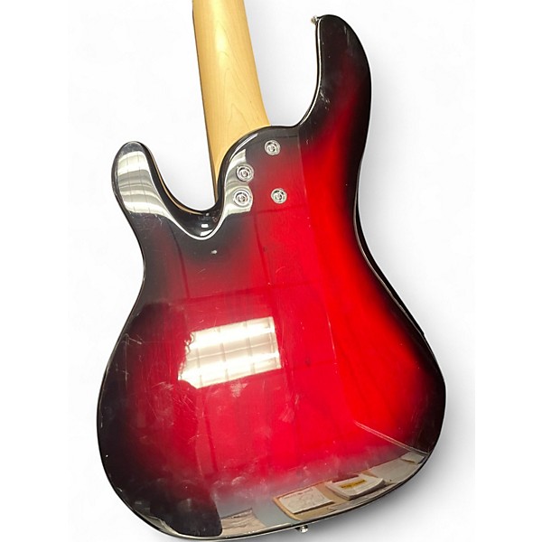 Used 2019 Grosbeak REV-5 Crimson Red Trans Electric Bass Guitar