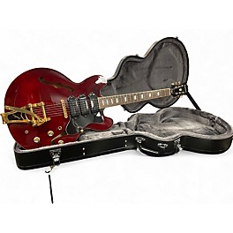 Used Epiphone Riviera P93 Wine Red Hollow Body Electric Guitar