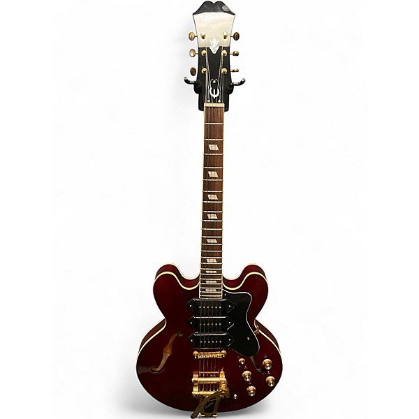 Used Epiphone Riviera P93 Wine Red Hollow Body Electric Guitar