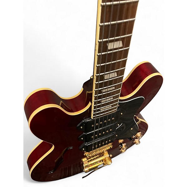 Used Epiphone Riviera P93 Wine Red Hollow Body Electric Guitar