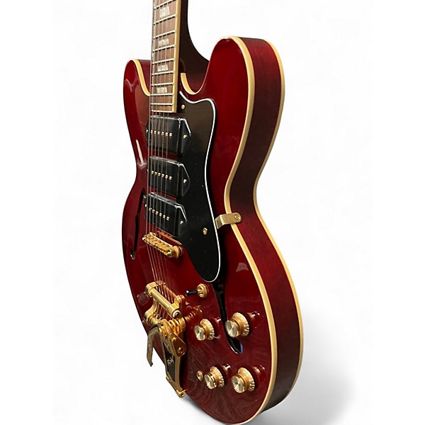 Used Epiphone Riviera P93 Wine Red Hollow Body Electric Guitar