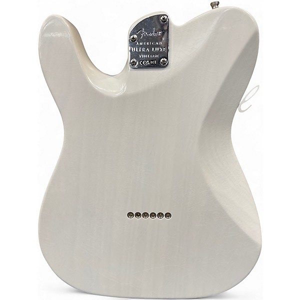 Used 2025 Fender American Ultra Luxe Vintage '50s Telecaster White Blonde Solid Body Electric Guitar