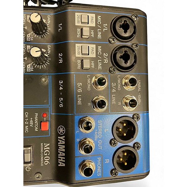 Used Yamaha MG06 Unpowered Mixer