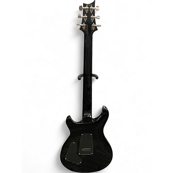 Used PRS custom 24 floyd rose 10 top black gold Solid Body Electric Guitar