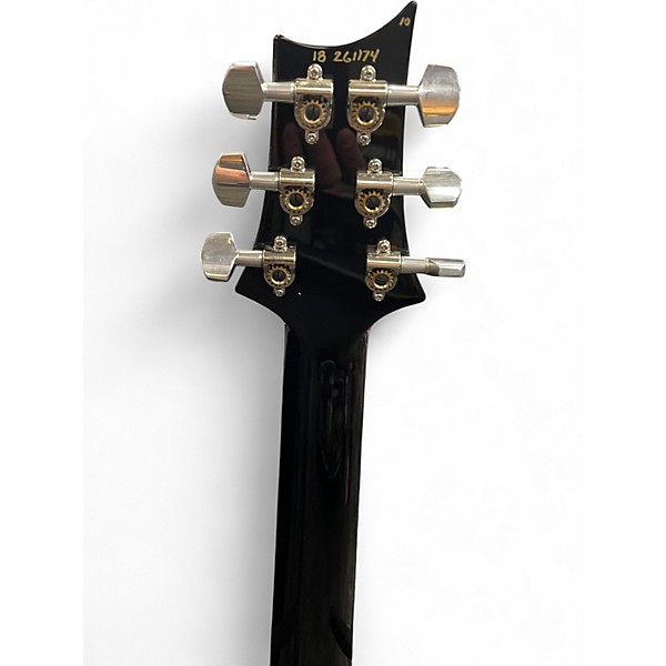 Used PRS custom 24 floyd rose 10 top black gold Solid Body Electric Guitar