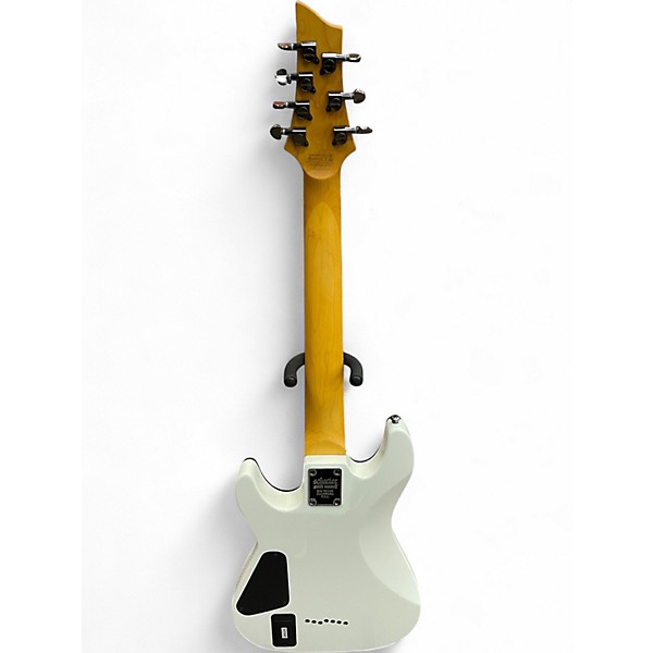 Used Schecter Guitar Research Demon 7 String Vintage White Solid Body Electric Guitar