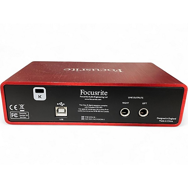 Used Focusrite Scarlett 2i2 Gen 2 Audio Interface