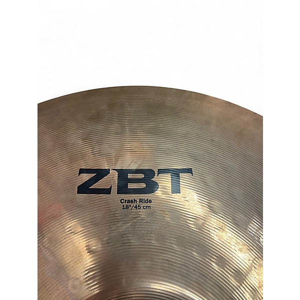 Used Zildjian 18in ZBT Crash Ride Cymbal