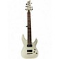 Used Schecter Guitar Research Demon 7 String White Solid Body Electric Guitar thumbnail