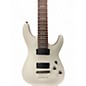 Used Schecter Guitar Research Demon 7 String White Solid Body Electric Guitar