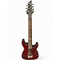 Used 2012 Schecter Guitar Research Damien Elite 7 RED Solid Body Electric Guitar thumbnail