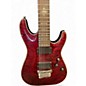 Used 2012 Schecter Guitar Research Damien Elite 7 RED Solid Body Electric Guitar