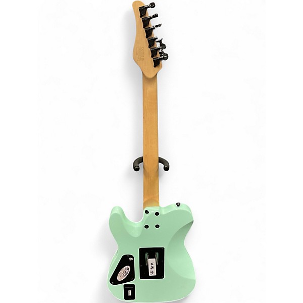 Used 2022 Schecter Guitar Research svss-fr Seafoam Green Solid Body Electric Guitar