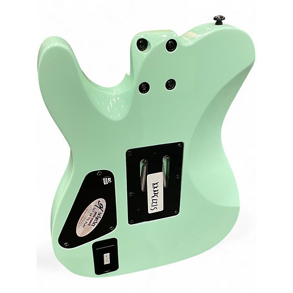 Used 2022 Schecter Guitar Research svss-fr Seafoam Green Solid Body Electric Guitar