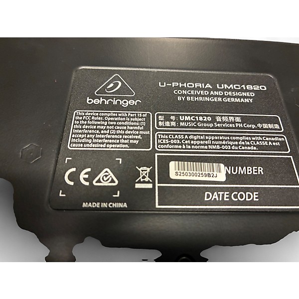 Used Behringer U-PHORIA UMC1820 Audio Interface
