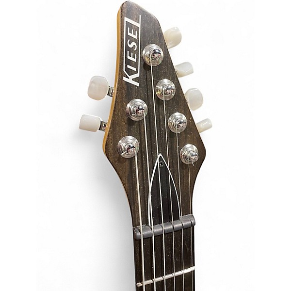 Used Kiesel Allan Holdsworth Hf2 Fatboy Flamed Maple Hollow Body Electric Guitar