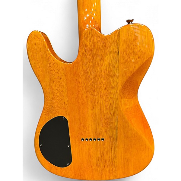 Used Fender Special Edition Custom Telecaster FMT HH Amber Solid Body Electric Guitar