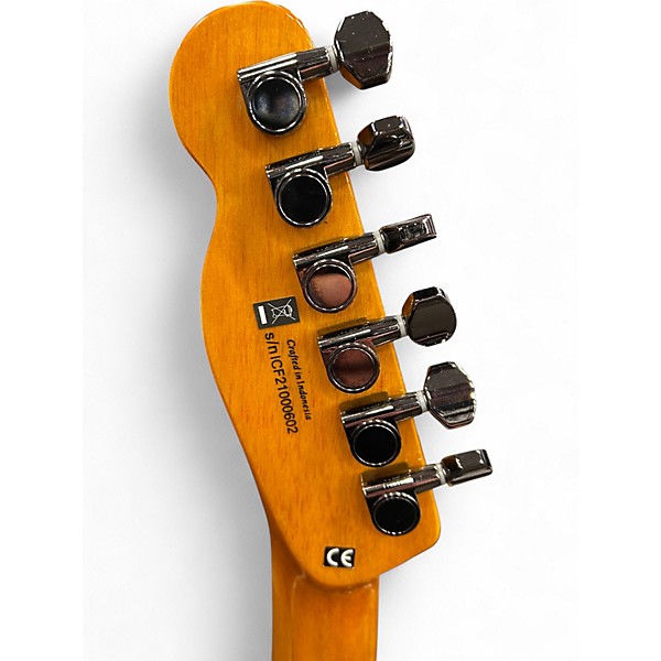 Used Fender Special Edition Custom Telecaster FMT HH Amber Solid Body Electric Guitar