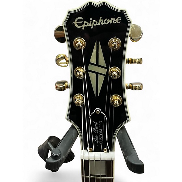 Used Epiphone Les Paul Custom Pro Buttercream Solid Body Electric Guitar