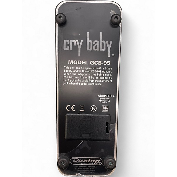 Used Dunlop GCB95 Original Crybaby Wah Effect Pedal