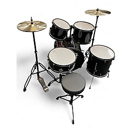 Used Stagg 5 Piece TIM120B Black Drum Kit