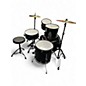 Used Stagg 5 Piece TIM120B Black Drum Kit