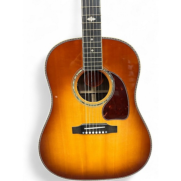 Used Gibson J45 DELUXE SUNBURST Acoustic Electric Guitar