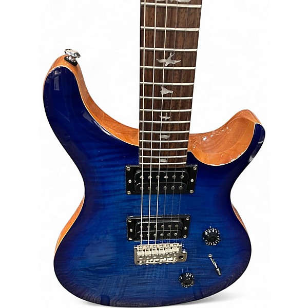 Used PRS SE Custom 24 Blue Solid Body Electric Guitar