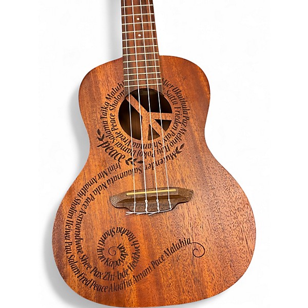 Used Luna Maluhia Peace Sign Natural Ukulele