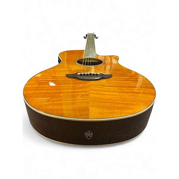 Used Yamaha APX600 Flame Maple Amber Acoustic Electric Guitar