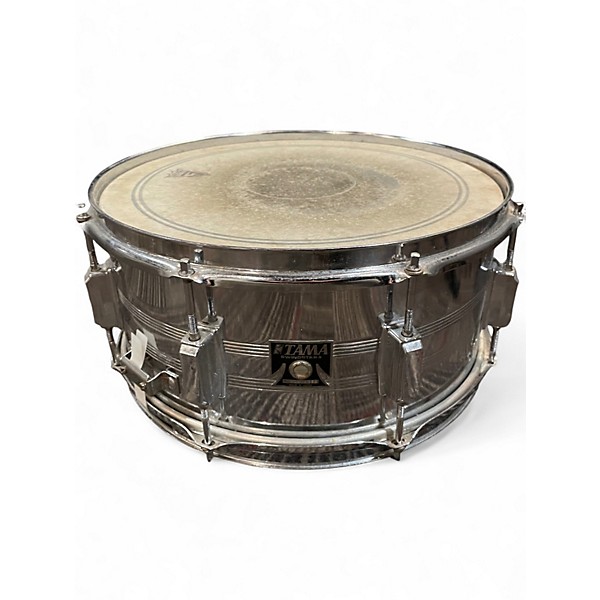 Used 1980s TAMA 6X14 Swingstar Silver Drum