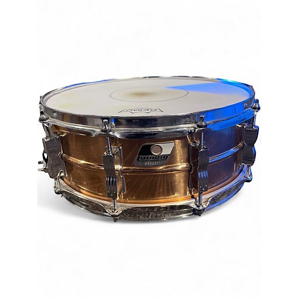 Used 1980s Ludwig 5X14 Rocker Bronze Drum