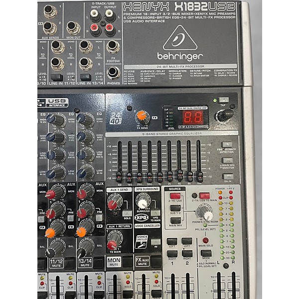 Used Behringer Xenyx X1832USB Unpowered Mixer