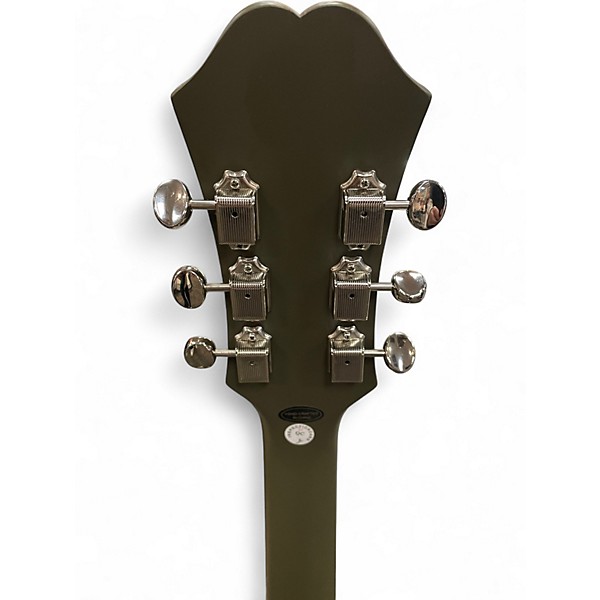 Used Epiphone CASINO WORN Royal Olive Solid Body Electric Guitar