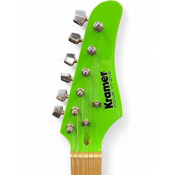 Used Kramer Focus VT211S Green Solid Body Electric Guitar