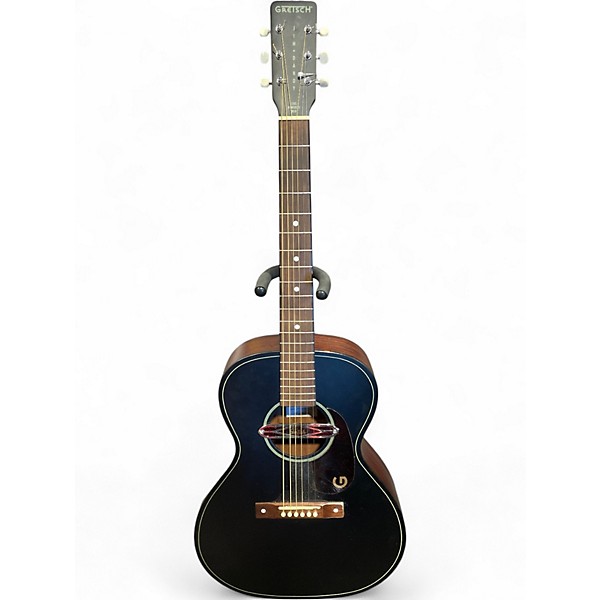 Used Gretsch Guitars DELTOLUXE CONCERT Black Acoustic Electric Guitar